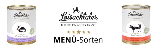 Loisachtaler Hundenaturkost Menü