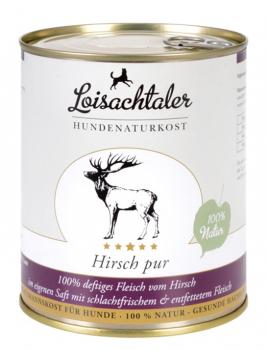 Loisachtaler Hundenaturkost Hirsch Pur