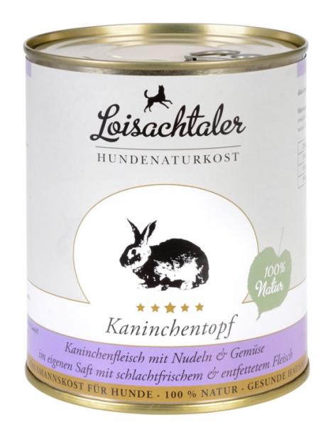 Loisachtaler Hundenaturkost Kaninchentopf