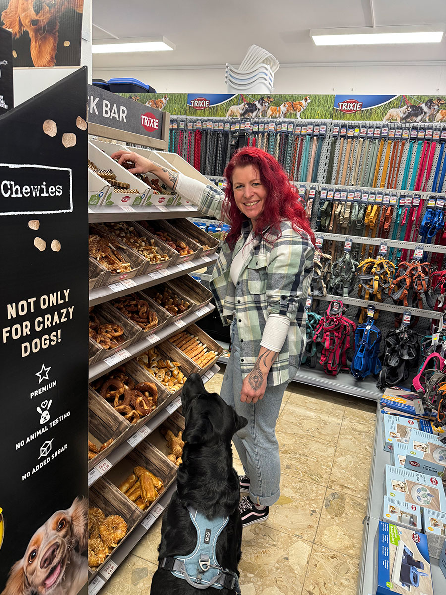 Hochwertiges Futter und viel Zubehör